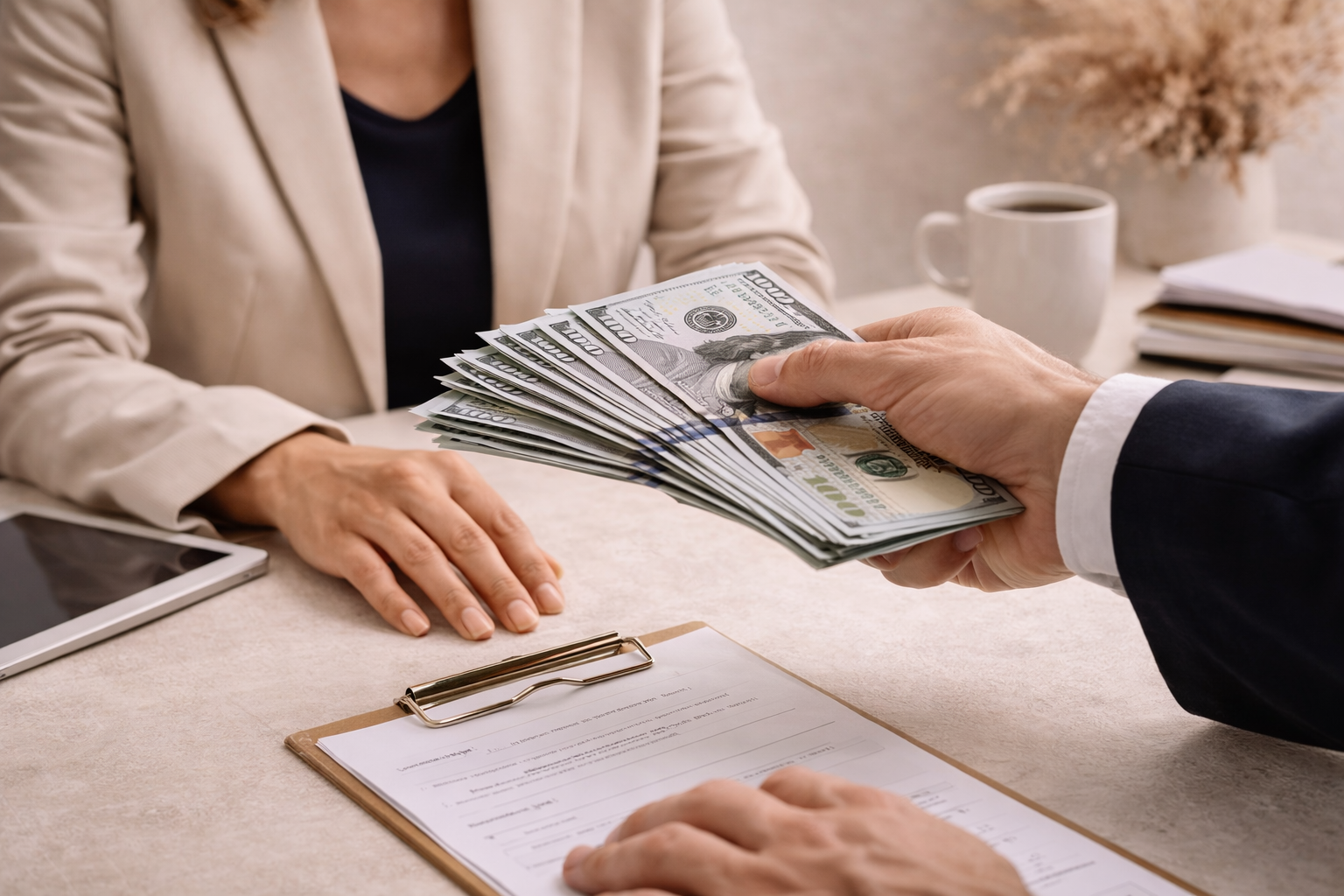 Professional resale payout concept representing value, trust, and getting paid for sold items